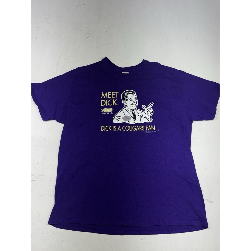 Smack Apparel T Shirt "Don't Be A D*ck" WSU Cougars Smack Mens XL UW Husky Fan